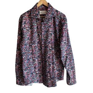 Kurt River Hell's Spread Slim Fit Floral Button Up Shirt XL